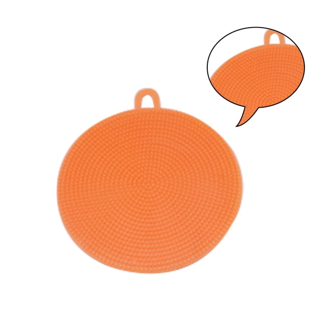 Cepillo multifuncional Inteprter fregador de cocina Naranja 10.6x12cm