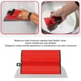 thumbnail image 4 of Skimming Blade, Easy To Use Stainless Steel Blade Drywall Smoothing Finish Tool 400mm Robust ABS Handle  for Construction Site, 4 of 7