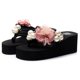 thumbnail image 2 of Amzcrzy Zapatos de mujer,Zapatos de mujer,Zapatillas de mujer, Sandalias con cuñas florales para mujer y niña, estilo bohemio, chanclas, zapatillas de playa Sandalias Mujer Zapatillas De Casa, 2 of 7