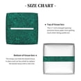 thumbnail image 5 of Fuzoiu Teal Marble Print Tissue Box Cover Holder, Square Leather Tissue Box,PU Leather Decorative Organizer for Tabletop, Bathroom, Car, Office, 5 of 7