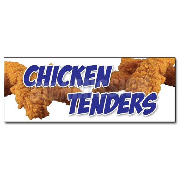 12" CHICKEN TENDERS DECAL sticker fingers strips  new