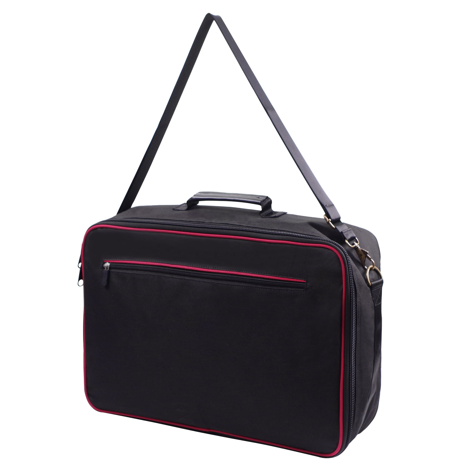 Pedal Board Carrying Bag Board Effect Pedal Bag Guitar Pedal Board Carry Bag Oxford Cloth Portable Zipper Handbag Shoulder Bag with Detachable Strap Black