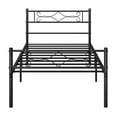 thumbnail image 6 of VECELO Twin Size Metal Platform Bed Frame with Headboard and Footboard, Strong Steel Slat Support/No Box Spring Needed, Easy Assembly, Black, 6 of 10