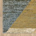 thumbnail image 3 of 9' X 12' Gold Blue Green Rust Beige Purple And Teal Geometric Power Loom Stain Resistant Area Rug, 3 of 10