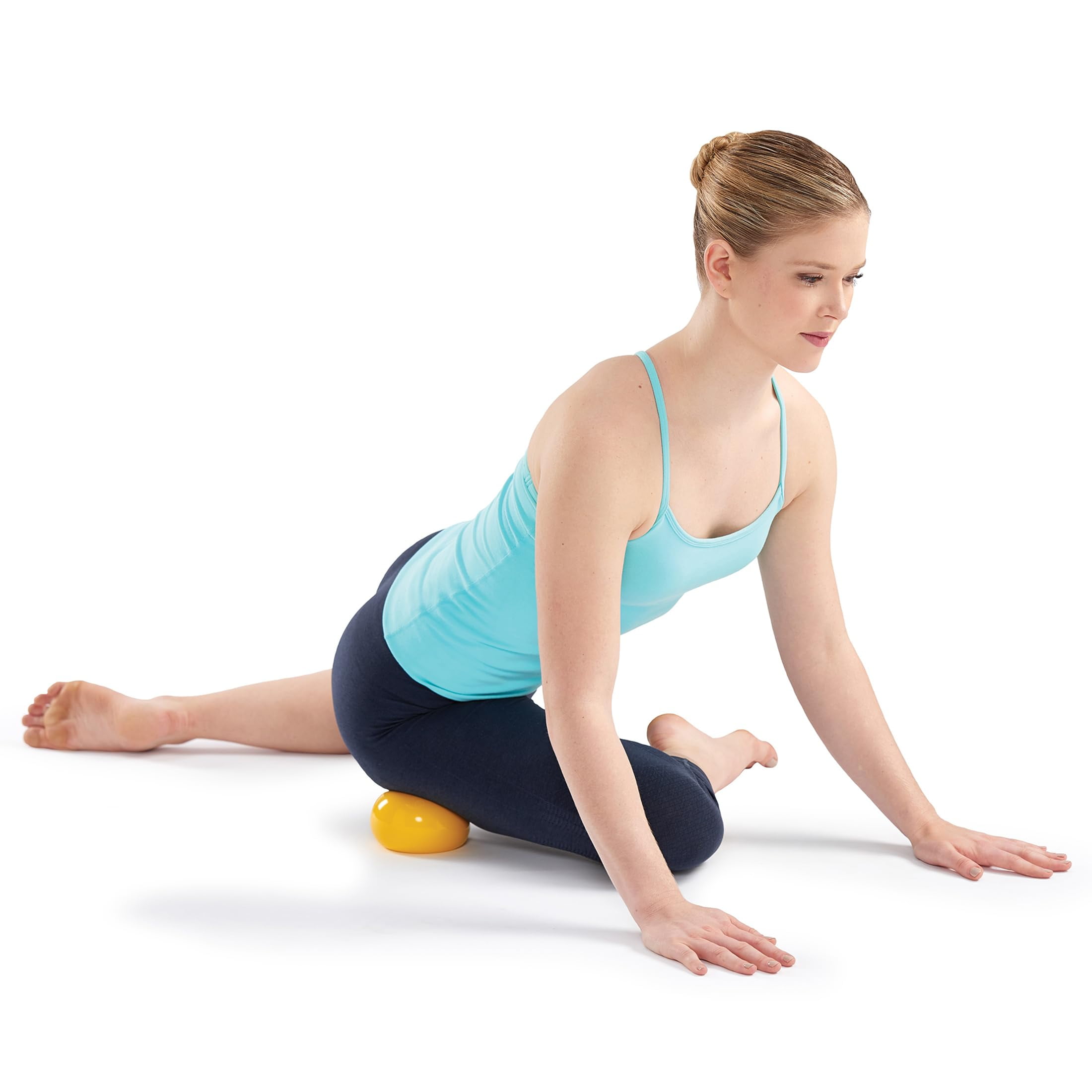 OPTP Franklin Method Fascia Ball, Yellow - Water-Filled 4" Massage Ball for Relieving Tension and Soothing Muscles - Myofascial Release Ball and Pressure Point Reliever