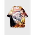 thumbnail image 1 of Vett (L)T-shirt Col Rond Motif Ample Manches Courtes JW716, 1 of 5