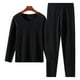 thumbnail image 1 of Conjunto de pijama de ropa interior térmica Long Johns para mujer con base forrada de lana para clima frío, 1 of 7