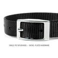 thumbnail image 2 of Jeffers Solid Web Nylon Dog Collar with Nickel Plated Hardware, 5/8"Wx14"L - Adjustable Durable Nylon Pet Collar for Small to Medium Dog, Perfect for Walking, Training, Travel, & Outdoor - Black, 2 of 6