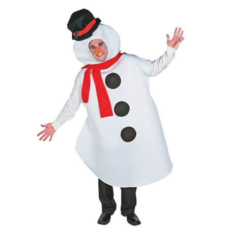 Snowman Adult Costume Olaf Halloween Christmas Winter Xmas Frozen Mens