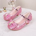 thumbnail image 2 of Quealent Girls Toddler/Little Kid Jada Dress Mary Jane Pumps Bow Low Heels Party Wedding Princess Shoes Pink for Size 13, 2 of 6