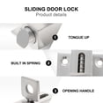 thumbnail image 5 of CRAFTHROU 1Pcs Secure Locking Latch for Stainless Steel Window Doors, 5 of 5