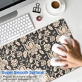 thumbnail image 4 of Long Mouse Pads for Desk,Pioneer Flower Floral Print Pattern Desk Mats on Top Of Desks, Desk Mouse Pad Extra Large with 3mm Non-Slip Base and Stitched Edge for Gaming,Office,Work,Home 31.5"x15.7", 4 of 6