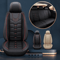thumbnail image 2 of AOMSAZTO Car Seat Covers Fit for Ford Fusion 2006-2020 2PCS Front Car Seat Covers Faux Leather Seat Cover Waterproof Seat Cushion Protector (Black & Red Line), 2 of 7