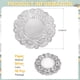 thumbnail image 2 of Uxcell 50 Pcs Servilletas de Papel de 3.5 Pulgadas Redondas de Encaje Decorativas, Papeles Desechables para Comidas y Fiestas, Plateado, 2 of 6