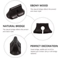 thumbnail image 2 of Shisuyan Replacement Bridge Chinese Traditional Violin Parts 5Pcs 0.6X0.3X0.4In, 2 of 8