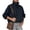 Blue-AnuYalue's winter jackets, variant on Women's Funnel Neck Jacket Casual Button Down Coat Long Sleeve High Collar Jackets Daily Outfits,Work,Travel