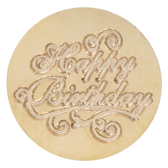 Sello de Laca Fuego Bsvklp Serie Letras Feliz Cumpleaños 25 Mm