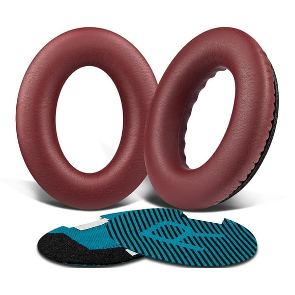Almohadillas de auriculares SoloWit para Bose QC Series Burgundy