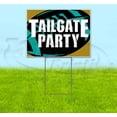 thumbnail image 1 of Tailgate Party Jaguars (18" x 24") Yard Sign, Includes Metal Step Stake, 1 of 6