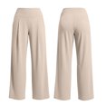 thumbnail image 5 of Wide Leg Yoga Pants for Women High Waisted Loose Fit Casual Summer Workout Lounge Trousers with Pockets, L, 5 of 5