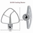 thumbnail image 5 of Mixer Kit compatible KSM150 Includes Dough Hook Wire Whip and Coated Flat Beater, 3 Pieces Stand Mixers Re-si xi, 5 of 5