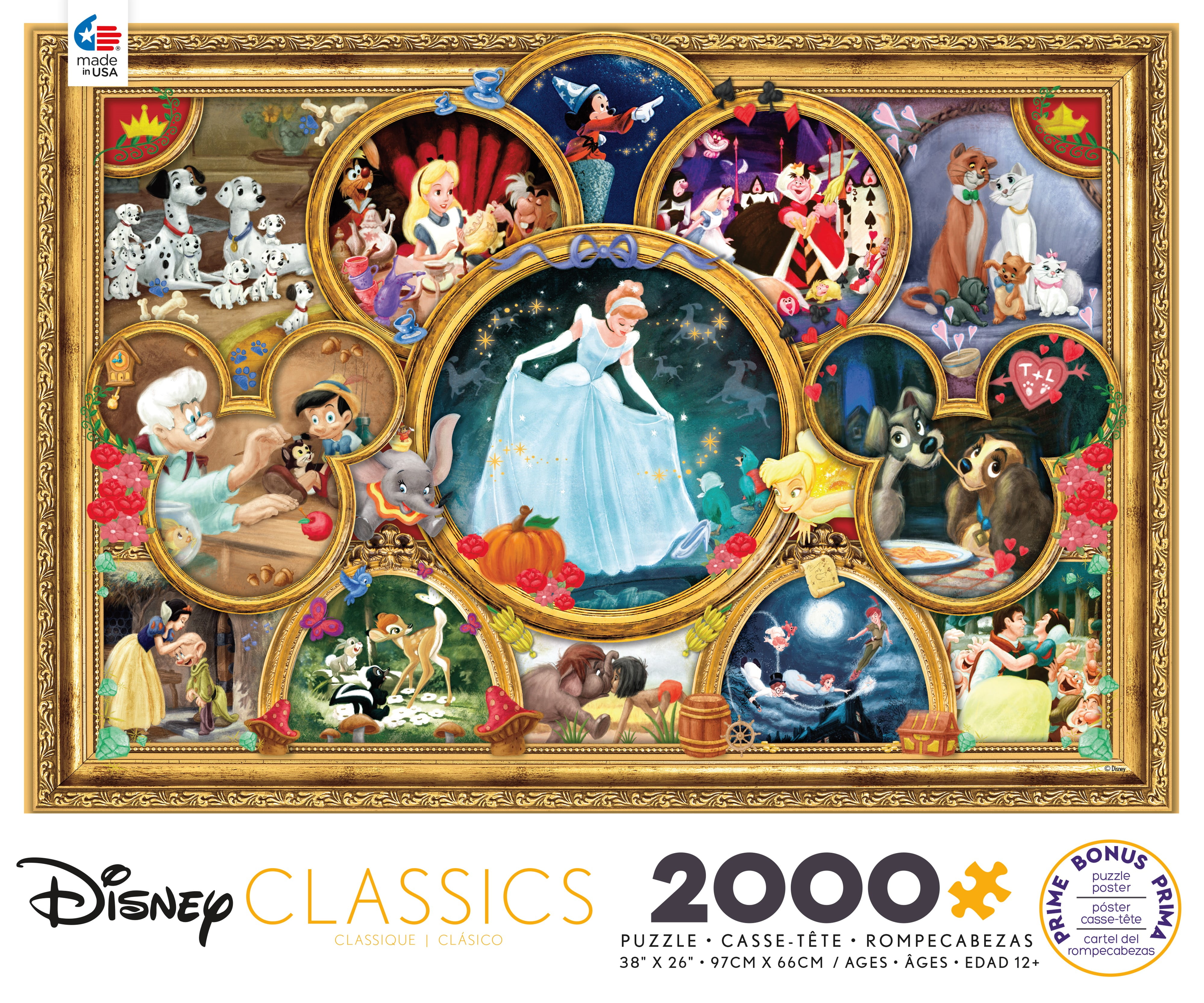 Ceaco Jigsaw Puzzle 2000 Pieces Disney Complete VGUC