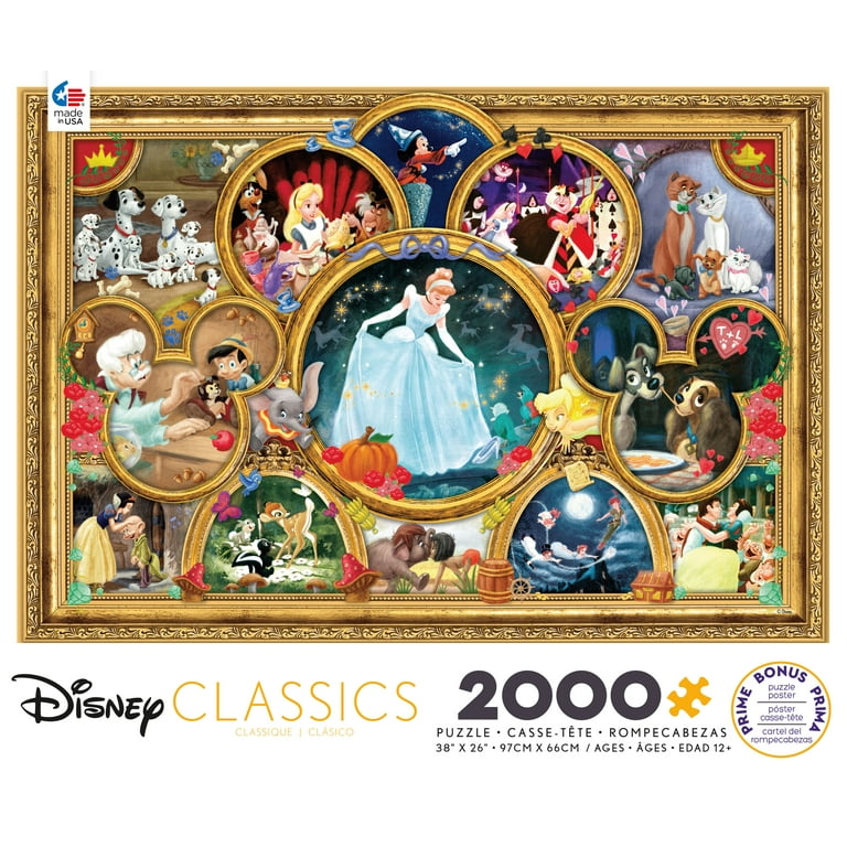 Ceaco 2000-Piece Disney Classics Interlocking Jigsaw Puzzle