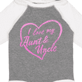 thumbnail image 4 of Inktastic I Love My Aunt and Uncle in Pink Chalk Heart Boys or Girls Long Sleeve Baby Bodysuit, 4 of 5