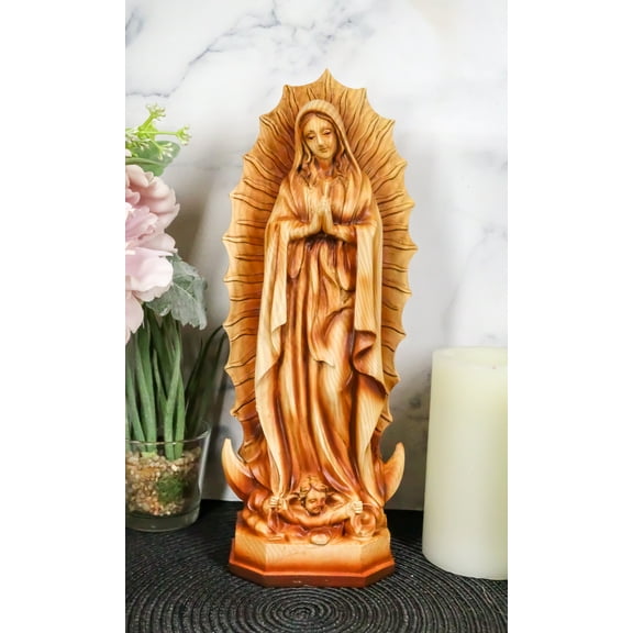 Ebros Our Lady of Guadalupe Statue Catholic Inspirational Decor 11.75" Tall