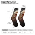 thumbnail image 5 of Yiaed Abstract White Dragon Print Great elasticity Crew Socks Sports socks for Men and Women, 5 of 5