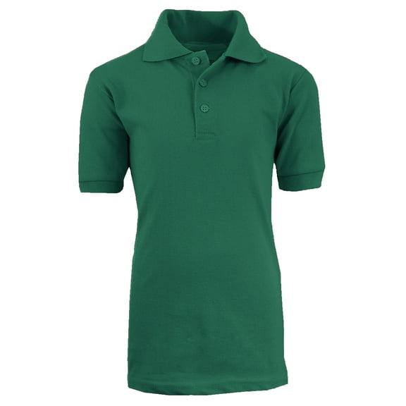 GBH Boys School Uniform Short Sleeve School Uniform Pique Polo Shirts (Little Boys & Big Boys)