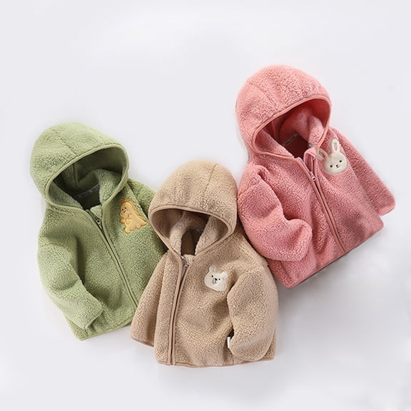 Vedolay Jean Jackets for Girl Kids Winter Coat for Girl Puffer Long Sleeve Jacket Padded Outwear,Red 2-3 Years