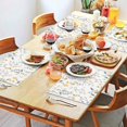 thumbnail image 2 of Pioneer Flower Floral Print Pattern Summer Placemats Table Placemats Set Of 4-Linen Kitchen Washable Placemats Table Mats 12x18 Inch Non-Slip Heat Resistant, 2 of 5