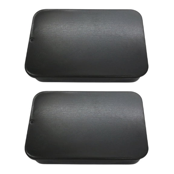 BQBQERT Set of 2 Practical Tinplate Slide Lid Boxes Sturdy Container for Organizing Craft and Everyday Use Items Storage