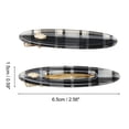 thumbnail image 4 of Unique Bargains 1 Pair Duckbill Clip Oval Hair Clips Black, 4 of 5