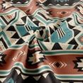 thumbnail image 3 of Southwestern Tribal Aztec Shower Curtain for Bathroom, American Native Ethnic Geometric Western Boho Shower Curtain Sets, Waterproof Fabric Bathroom Accessories Sets with Hooks, 3 of 5