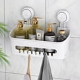 thumbnail image 1 of Shower Caddy LEVERLOC - Estante de ducha con ventosa (10 kg), color blanco, 1 of 9