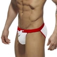 thumbnail image 1 of FcBaudy Men's Low Waist Solid Color High Vent Swimming Trunks Underpants Men Pants, 1 of 5