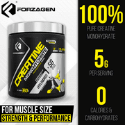 Forzagen Creatine Monohydrate Powder Unflavored 72 Servings