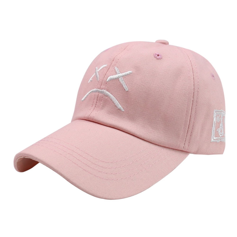 Women Men Summer Sad Face Hat Hiking 