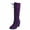 Purple, variant on Women's Boots Mid Calf Womens Western Cowgirl Mid Calf Boots Comfortable Pull On Pointed Toe Low Heel Walking Boots for Ladies (Blue,8)