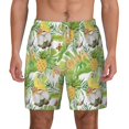 thumbnail image 2 of Goofa Gnome and Pineapple Printed Men's Swim Trunks Board Shorts Quick Dry Mens Swimming Trunks with Compression Liner,Breathable Fit Hawaii Beach Shorts-XX-Large, 2 of 9