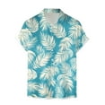 thumbnail image 4 of Mens Hawaiian Shirt Short Sleeve Button Down Shirts Tropical Floral Summer Beach Shirts,S-3XL, 4 of 6