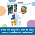 thumbnail image 4 of Learning Resources Mathlink Cubes Brain Puzzle Challenge - 80 pieces, STEM Games for Boys and Girls Ages 5+, 4 of 8