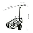 thumbnail image 2 of Miumaeov Heavy Duty Beach Fishing Cart Outdoor Fishing/Beach Trolley w/Fishing Rod Holder, 2 of 21