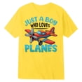 thumbnail image 4 of Gunia Boys T-Shirts Cartoon Printed T Shirt Pattern Crew Neck T Shirt Tee Tops Yellow 12-13 Years, 4 of 4
