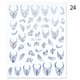 thumbnail image 1 of Calcomanías de uñas 3D francesas, pegatinas de línea de rayas, puntas francesas, decoración de uñas, decoración de manicura, pegatinas reflectantes doradas con purpurina Tan Jianjun unisex, 1 of 2