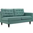 thumbnail image 5 of Sectional Sofa Couch, Light Blue, Fabric, Living Kitchen Cafe Bistro Hospitality Restaurant, Modern Contemporary HB33153, 5 of 8
