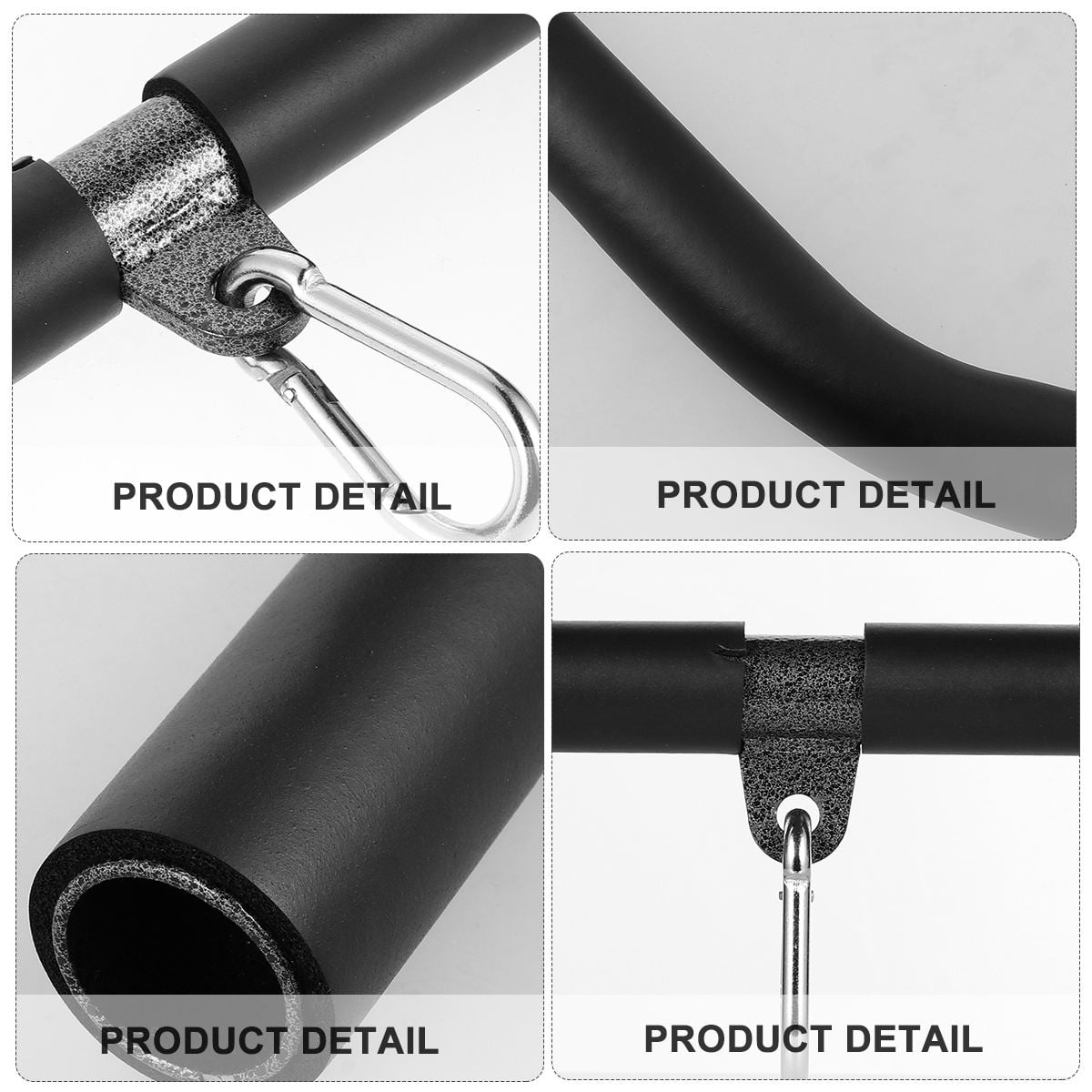 UPKOCH Practical Bicep Trainer Black Muscle Tension Bar for Back Shoulder and Arm Workouts