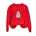 thumbnail image 6 of Jsaierl Womens Halloween Sweatshirts Cute Graphic Pullovers Stretch Going Out Crewneck Long Sleeve Sweater Tops Halloween Clothes, Sizes S-2XL, 6 of 7
